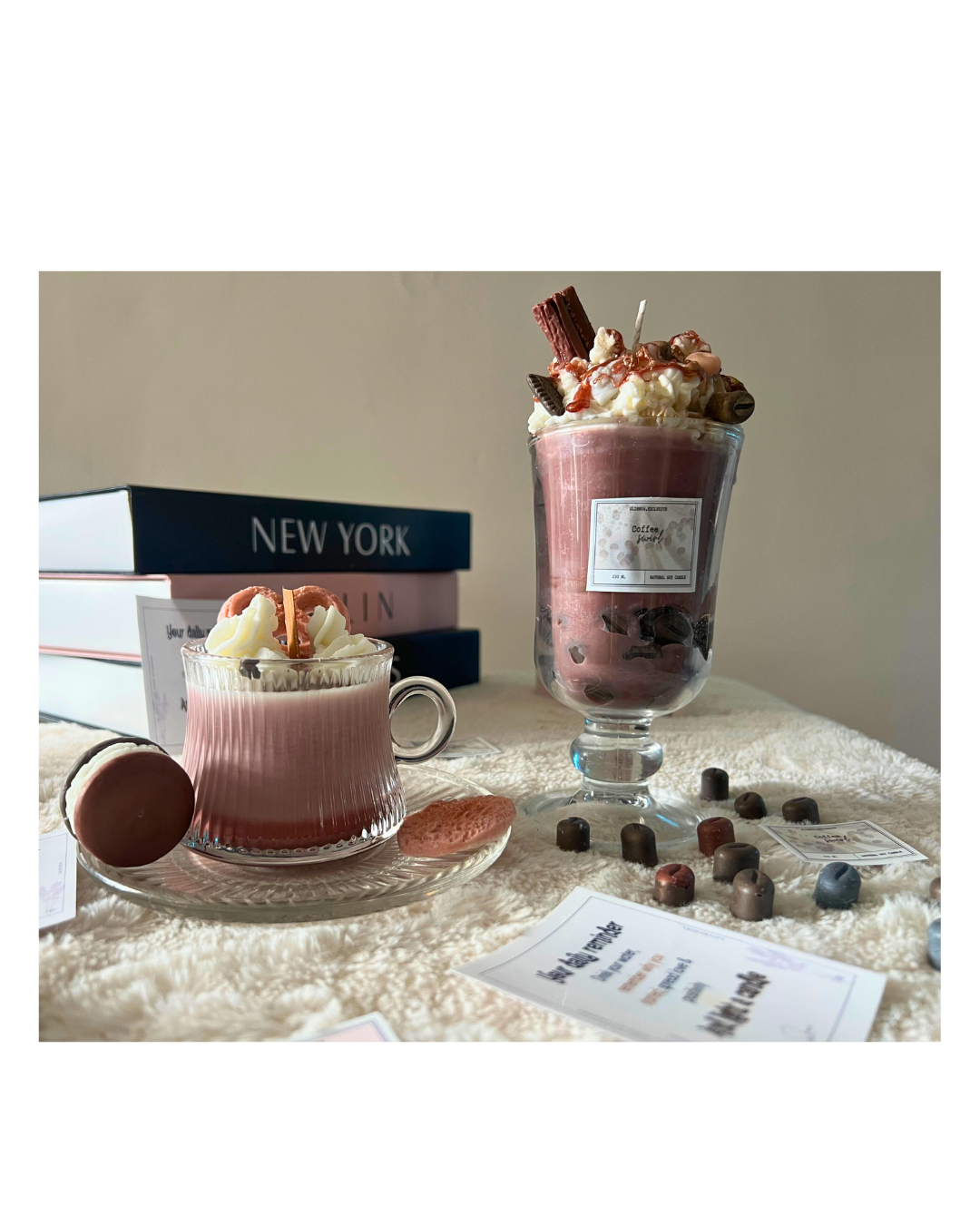 Coffee Swirl Dessert Glass Jar