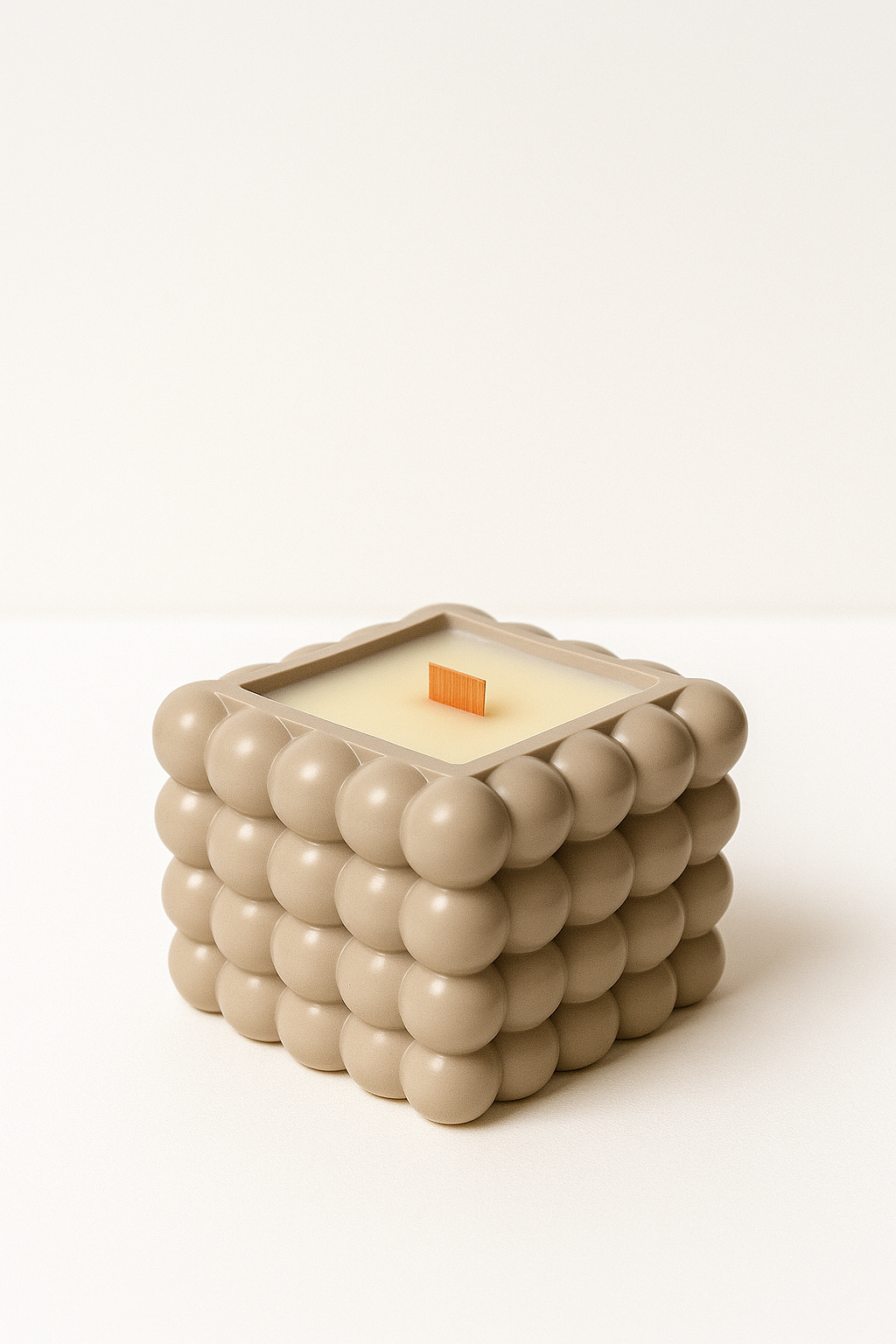 Celeste Bubble Square Candle