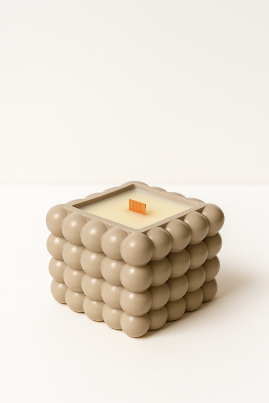 Celeste Bubble Square Candle