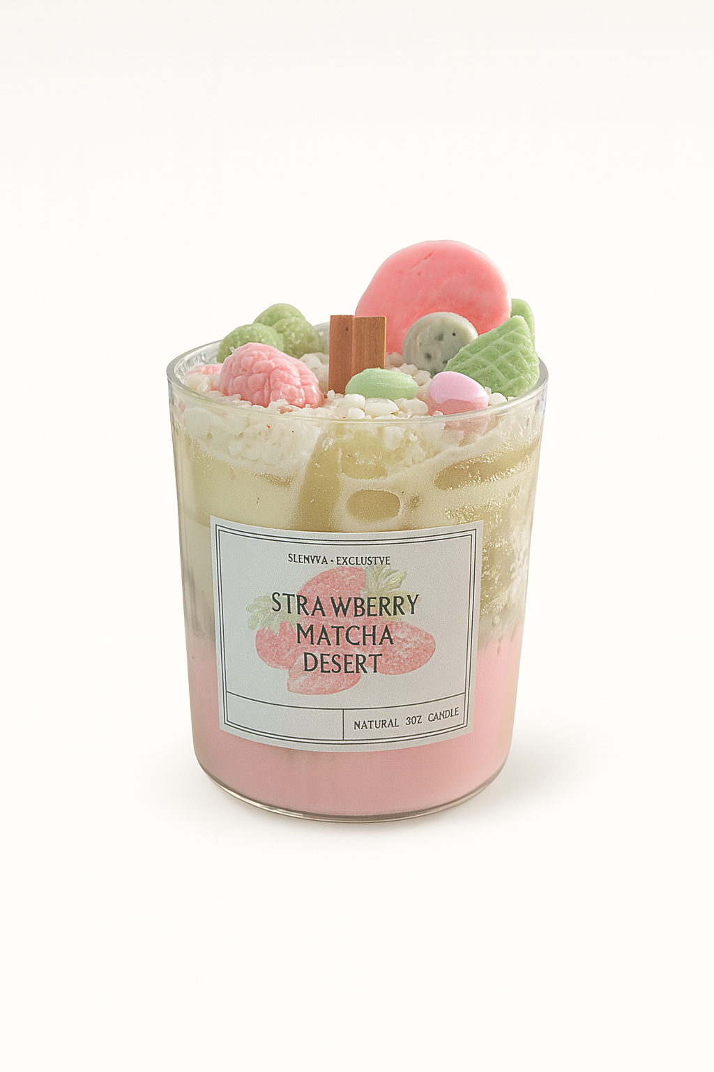 Strawberry Matcha Desert Whipped Cream