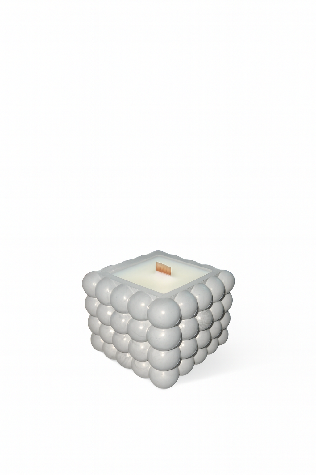 Celeste Bubble Square Candle