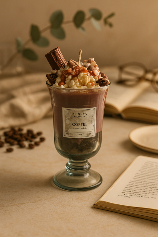 Coffee Swirl Dessert Glass Jar