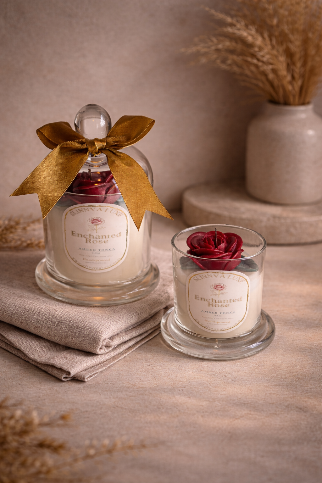Enchanted Rose Candle
