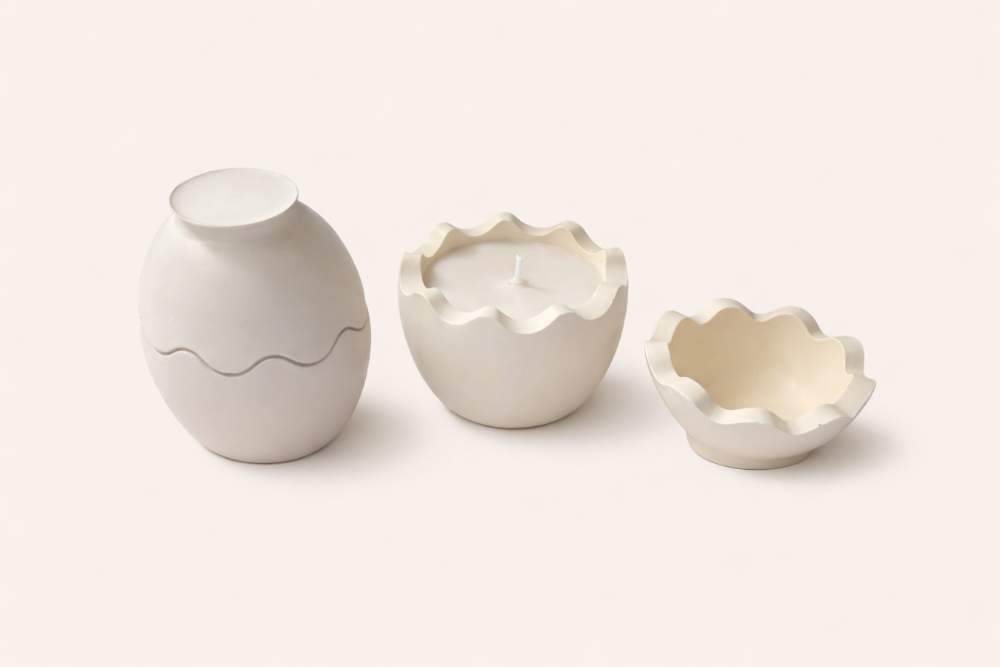 Egg Shell Candle Holder
