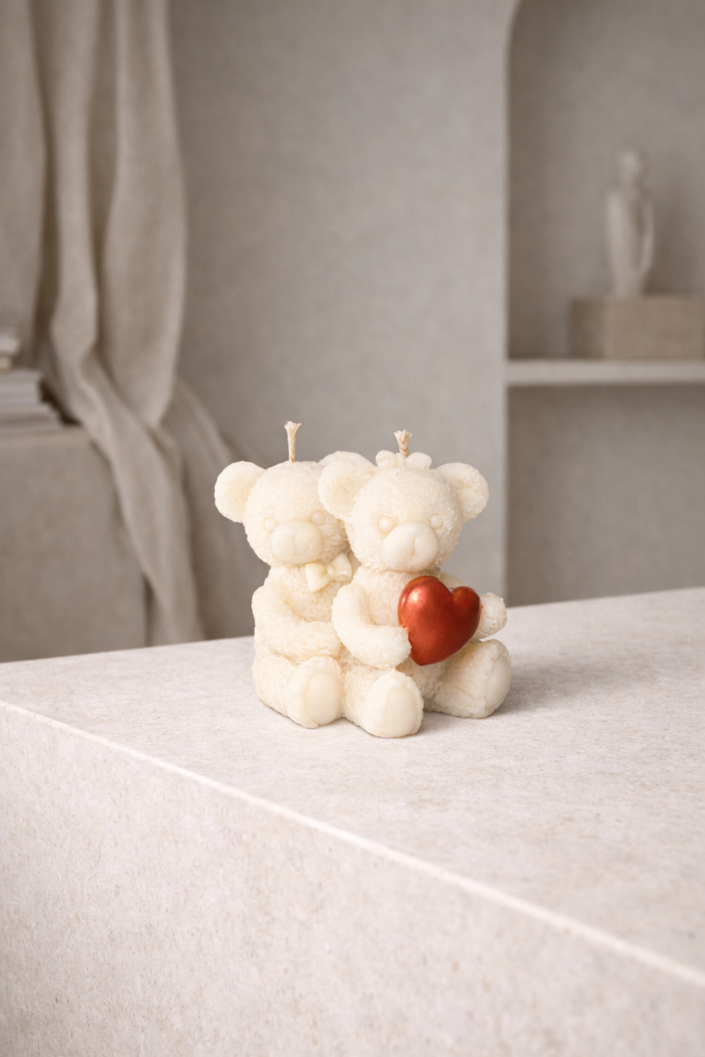 Couple Bear Love Candle